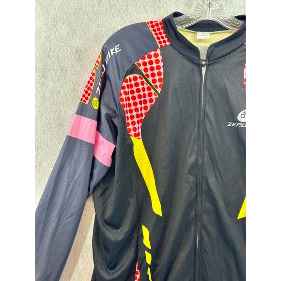 ZeroBike Large Cycling Jersey Shirt Long Sleeve Pockets Breathable Athletic - Picture 4 of 9